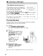 Preview for 58 page of Panasonic KX- TG2583B Operating Instructions Manual