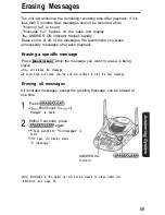 Preview for 59 page of Panasonic KX- TG2583B Operating Instructions Manual