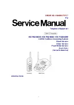 Panasonic KX-TG2583S Service Manual preview