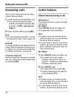 Preview for 18 page of Panasonic KX-TG2621NZ Operating Instructions Manual