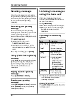 Preview for 30 page of Panasonic KX-TG3021NZ Operating Instructions Manual