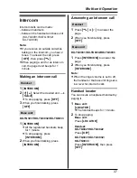 Preview for 37 page of Panasonic KX-TG3021NZ Operating Instructions Manual