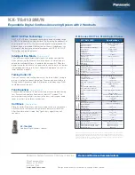 Preview for 2 page of Panasonic KX-TG4132M Specifications