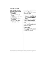 Preview for 20 page of Panasonic KX-TG5456 Operating Instructions Manual