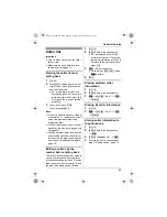 Preview for 29 page of Panasonic KX-TG6521NZ Operating Instructions Manual