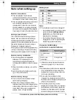 Preview for 9 page of Panasonic KX-TG7431B Operating Instructions Manual