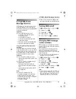 Preview for 27 page of Panasonic KX-TG8100E Operating Instructions Manual