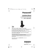 Preview for 1 page of Panasonic KX-TGA101C Installation Manual