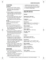 Preview for 11 page of Panasonic KX-TGA551 Operating Instructions Manual