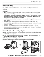 Preview for 17 page of Panasonic KX-TGA573 Operating Instructions Manual