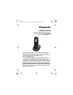 Panasonic KX-TGA731E Installation Manual preview