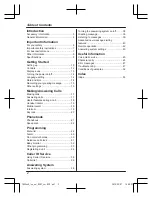 Preview for 2 page of Panasonic KX-TGE220E Operating Instructions Manual