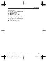 Preview for 23 page of Panasonic KX-TGE220E Operating Instructions Manual