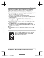 Preview for 7 page of Panasonic KX-TGFA30N Installation Manual