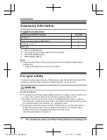 Preview for 2 page of Panasonic KX-TGFA51 Installation Manual