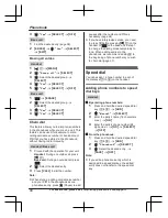 Preview for 40 page of Panasonic KX-TGFA51 Operating Instructions Manual