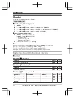 Preview for 42 page of Panasonic KX-TGFA51 Operating Instructions Manual