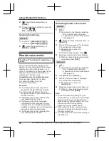 Preview for 62 page of Panasonic KX-TGFA51 Operating Instructions Manual