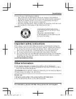 Preview for 5 page of Panasonic KX-TGFA97 Installation Manual