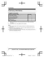 Preview for 2 page of Panasonic KX-TGJ320 Installation Manual