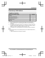 Preview for 3 page of Panasonic KX-TGMA44C Installation Manual