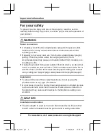 Preview for 4 page of Panasonic KX-TGMA44C Installation Manual