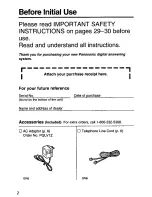 Preview for 2 page of Panasonic KX-TM100B User Manual