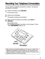 Preview for 17 page of Panasonic KX-TM100B User Manual