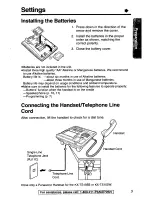 Preview for 5 page of Panasonic KX-TS105BK Operating Instructions Manual