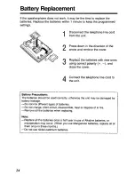 Preview for 24 page of Panasonic KX-TS105BK Operating Instructions Manual