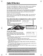 Preview for 20 page of Panasonic KX-TS600B Operating Instructions Manual