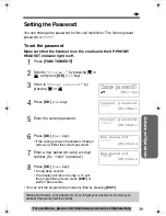 Preview for 39 page of Panasonic KX-TS600B Operating Instructions Manual