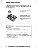 Preview for 44 page of Panasonic KX-TS600B Operating Instructions Manual