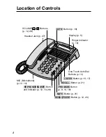 Preview for 4 page of Panasonic KX-TS85EXB Operating Instructions Manual