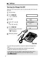 Preview for 8 page of Panasonic KX-TS85EXB Operating Instructions Manual