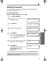 Preview for 27 page of Panasonic KX-TSC10FXW Operating Instructions Manual