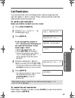 Preview for 29 page of Panasonic KX-TSC10FXW Operating Instructions Manual