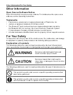 Preview for 2 page of Panasonic KX-UTG200 User Manual