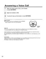 Preview for 22 page of Panasonic KXCAP150 - VIDEO PHONE W/LCD Operating Instructions Manual