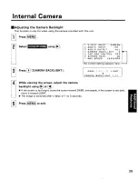 Preview for 39 page of Panasonic KXCAP150 - VIDEO PHONE W/LCD Operating Instructions Manual