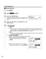 Preview for 44 page of Panasonic KXCAP150 - VIDEO PHONE W/LCD Operating Instructions Manual