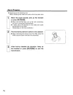 Preview for 72 page of Panasonic KXCAP150 - VIDEO PHONE W/LCD Operating Instructions Manual