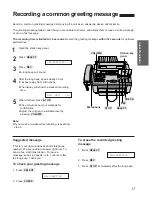 Preview for 17 page of Panasonic KXF1150 - MFD FAX PRINTER Operating Instructions Manual