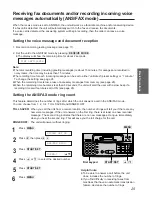 Preview for 25 page of Panasonic KXF1150 - MFD FAX PRINTER Operating Instructions Manual