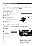 Preview for 40 page of Panasonic KXF1150 - MFD FAX PRINTER Operating Instructions Manual