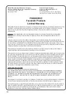 Preview for 78 page of Panasonic KXF1150 - MFD FAX PRINTER Operating Instructions Manual