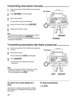 Preview for 22 page of Panasonic KXF1600 - MFD FAX PRINTER Operating Instructions Manual