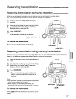 Preview for 37 page of Panasonic KXF1600 - MFD FAX PRINTER Operating Instructions Manual