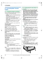 Preview for 22 page of Panasonic KXFLB881 - Network Multifunction Laser Printer Operating Instructions Manual