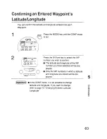 Preview for 62 page of Panasonic KXG5500 - GPS RECEIVER Operating Instructions Manual